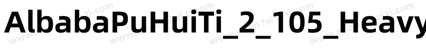 AlbabaPuHuiTi_2_105_Heavy字体转换
