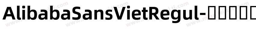 AlibabaSansVietRegul字体转换