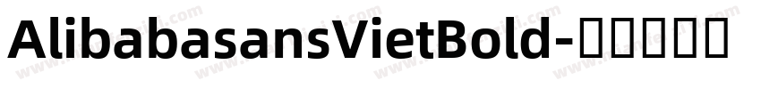 AlibabasansVietBold字体转换