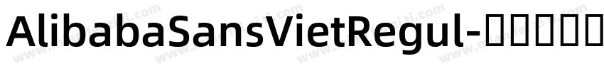 AlibabaSansVietRegul字体转换