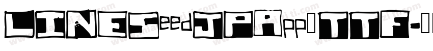 LINESeedJPApp_TTF字体转换