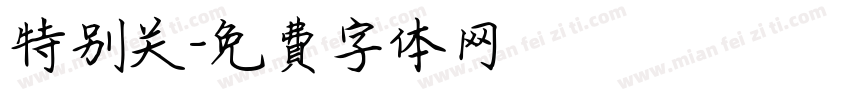 特别关字体转换