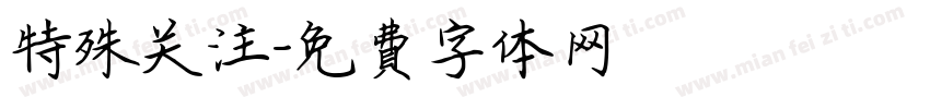 特殊关注字体转换