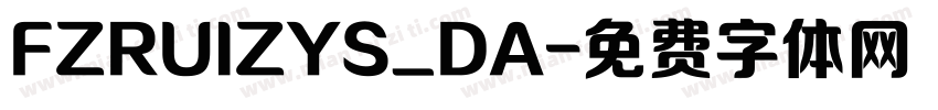 FZRUIZYS_DA字体转换