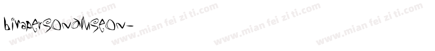 BiraPERSONALUSEON字体转换