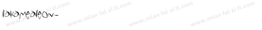 LAKAMEALEON字体转换