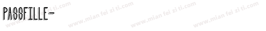 passfille字体转换