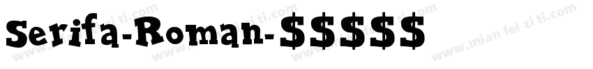 Serifa-Roman字体转换