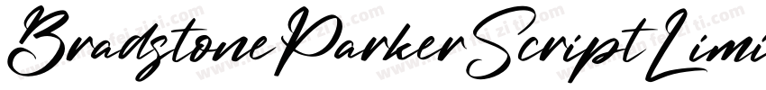 BradstoneParkerScriptLimitedFreeVersion-EEY4字体转换