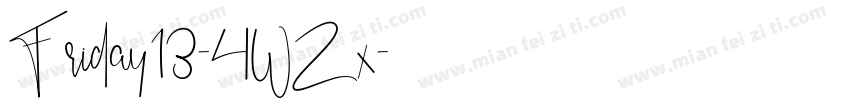 Friday13-4WZx字体转换