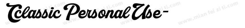 CclassicPersonalUse字体转换