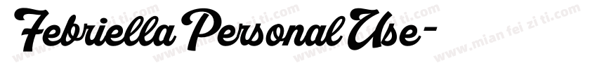 FebriellaPersonalUse字体转换