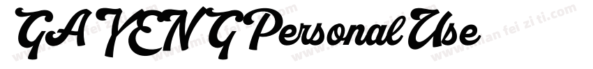 GAYENGPersonalUse字体字体转换