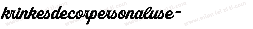 krinkesdecorpersonaluse字体转换
