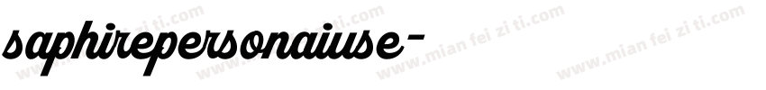saphirepersonaiuse字体转换