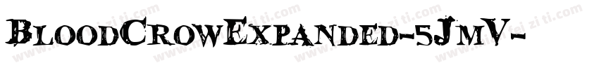BloodCrowExpanded-5JmV字体转换