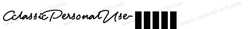CclassicPersonalUse字体转换