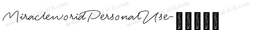 MiracleworidPersonalUse字体转换