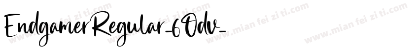 EndgamerRegular-6Odv字体转换