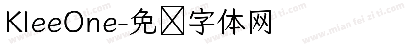 KleeOne字体转换