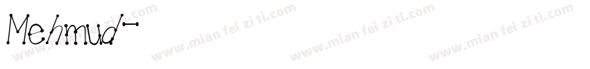 Mehmud字体转换