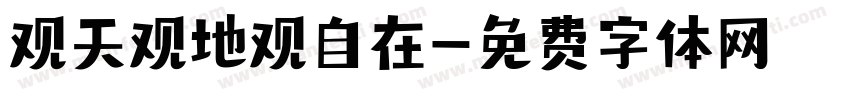 观天观地观自在字体转换