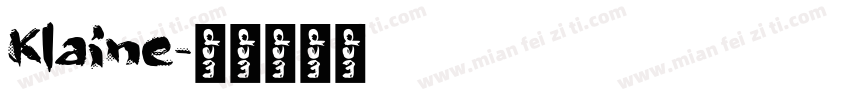 Klaine字体转换