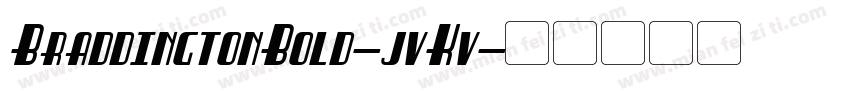 BraddingtonBold-jvKv字体转换