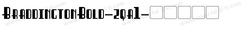 BraddingtonBold-zqa1字体转换