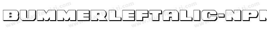 BummerLeftalic-nPmP字体转换