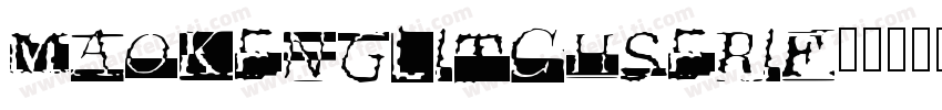 MaokenGlitchSerif字体转换