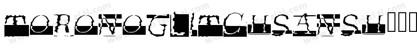ToronoGlitchSansH3字体转换