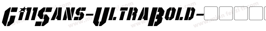 Gi11Sans-UltraBold字体转换