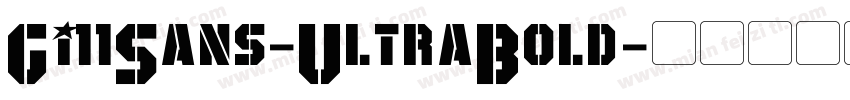 Gi11Sans-UltraBold字体转换