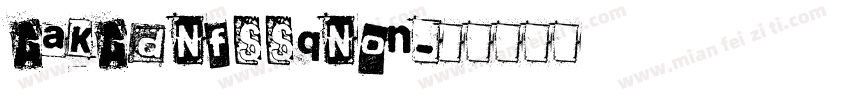 AaKADNFSSQNon字体转换