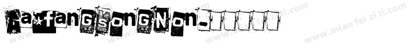 AafangsongNon字体转换