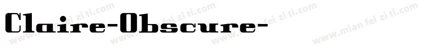 Claire-Obscure字体转换