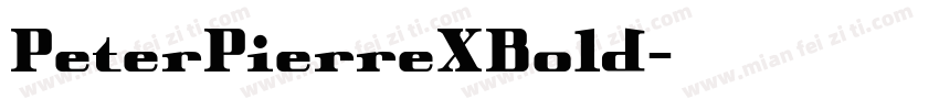 PeterPierreXBold字体转换