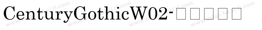 CenturyGothicW02字体转换