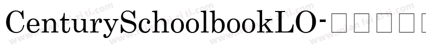 CenturySchoolbookLO字体转换