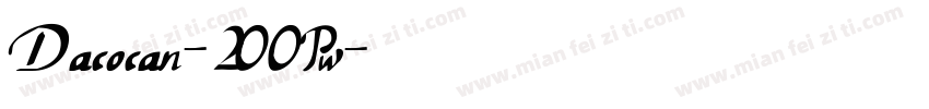 Dacocan-2OOPw字体转换