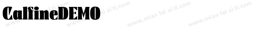 CalfineDEMO字体字体转换