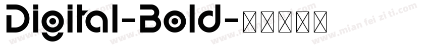 Digital-Bold字体转换
