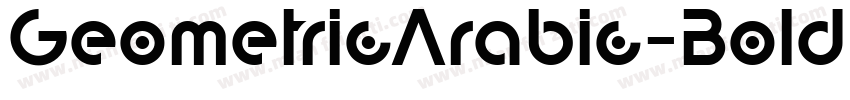 GeometricArabic-Bold字体转换