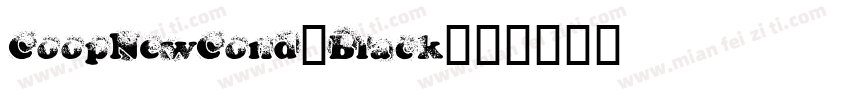 CoopNewCond-Black字体转换