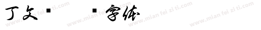丁文连字体转换