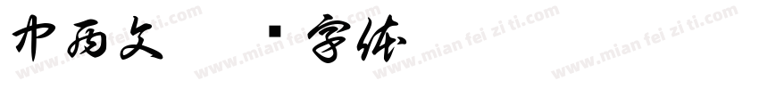 中西文字体转换