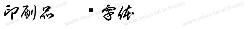 印刷品字体转换