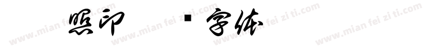 唐秀照印字体转换