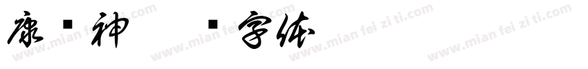 康护神字体转换